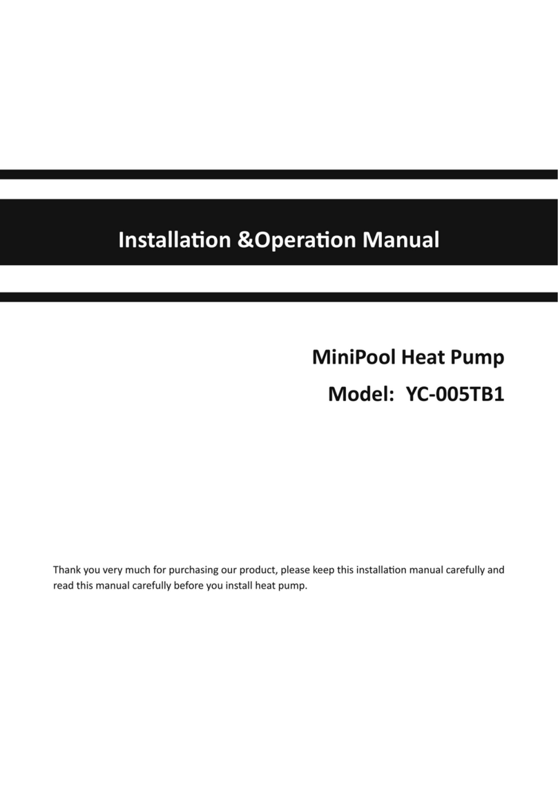W'eau MiniPool YC-005TB1 Installation & operation manual