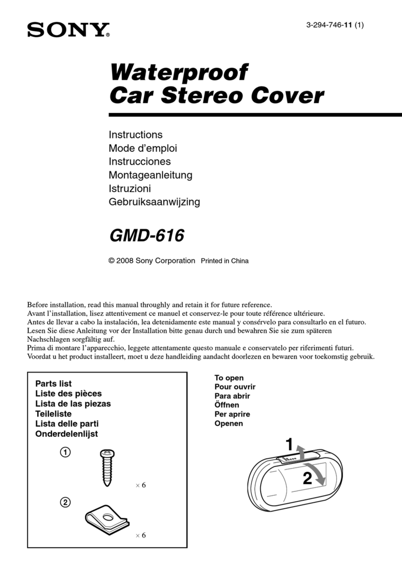 Sony GMD-616 User manual Sony GMD-616 User manual