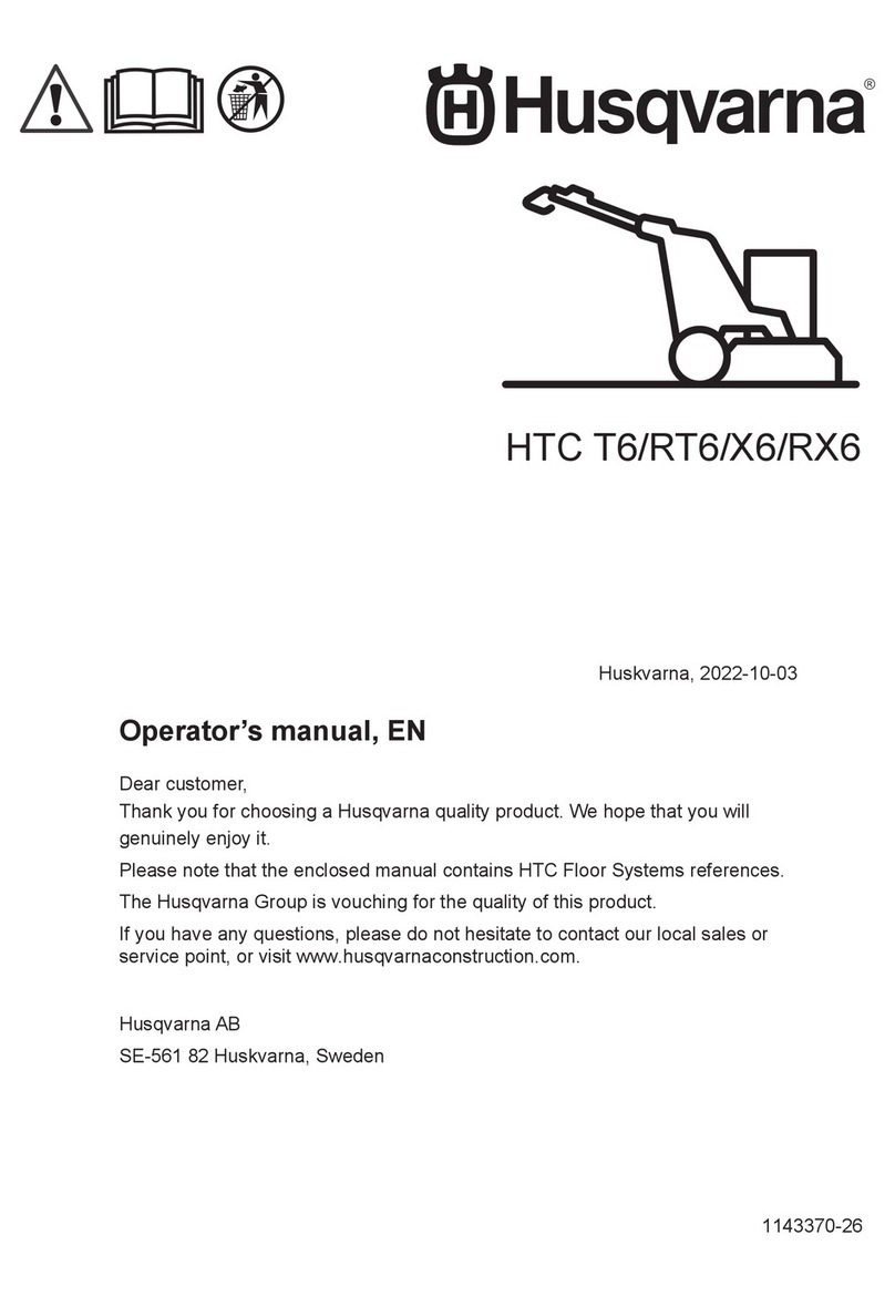 Husqvarna HTC T6 Operator's manual