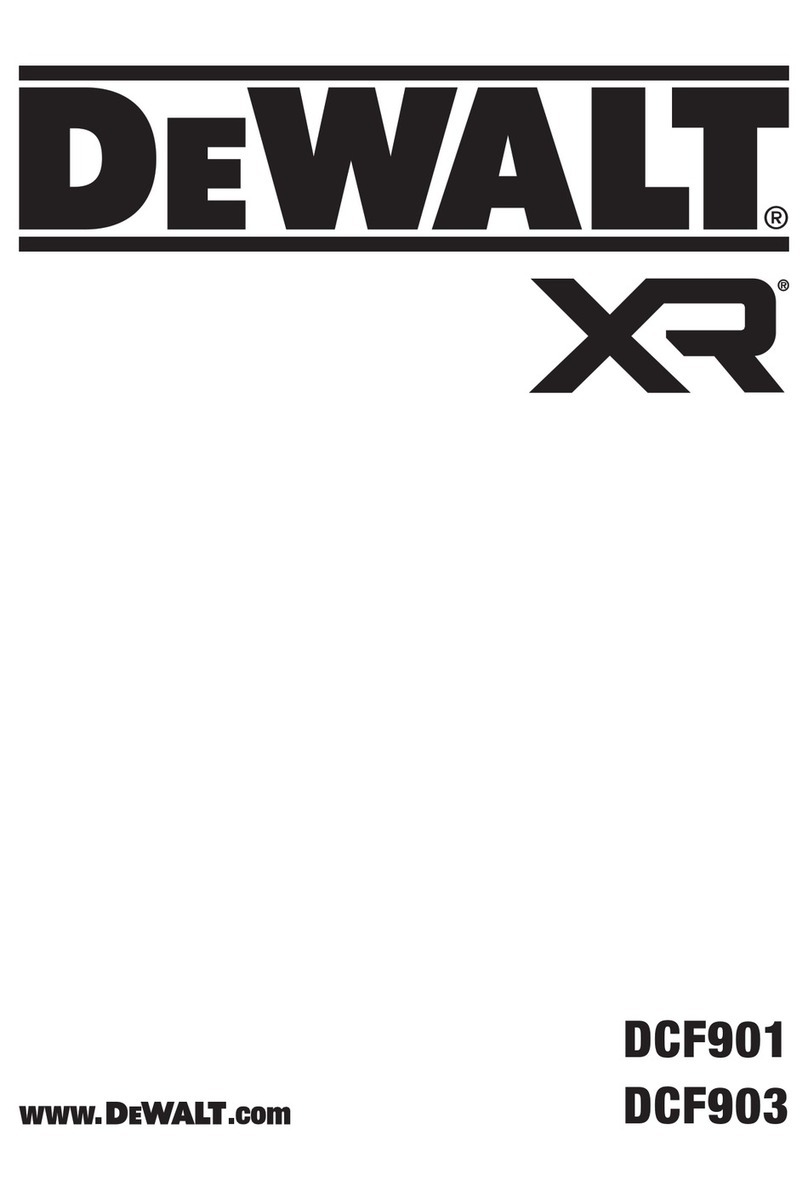 DeWalt XR DCF901 User manual