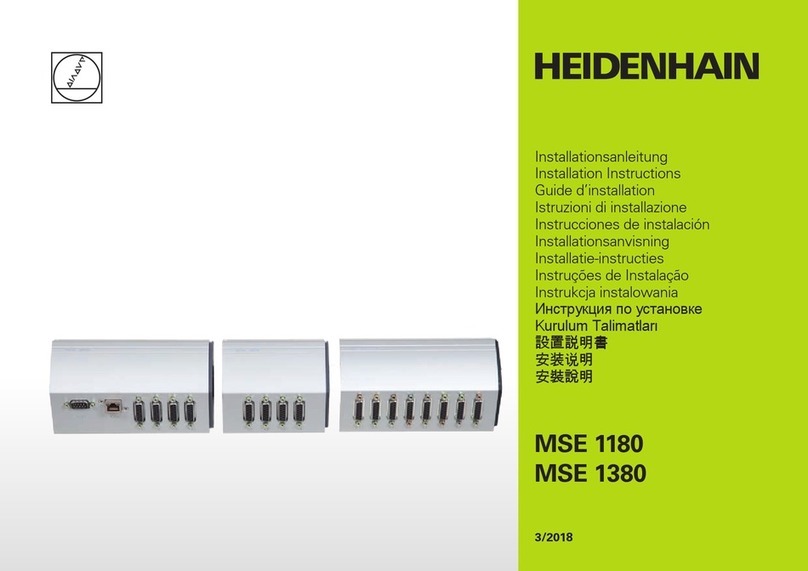 HEIDENHAIN MSE 1180 installation instructions