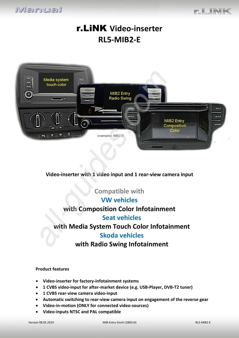Car-Interface r.link RL5-MIB2-E User manual