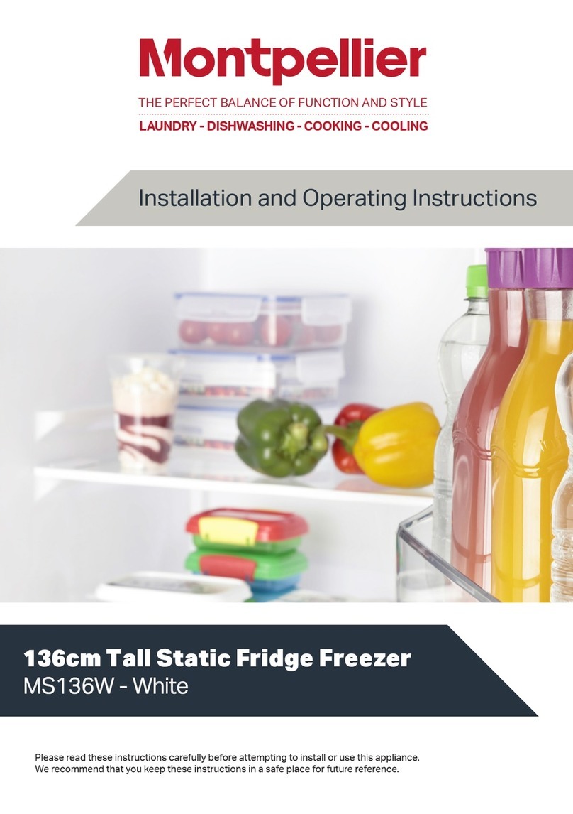 Montpelier MS136W Installation and operating instructions