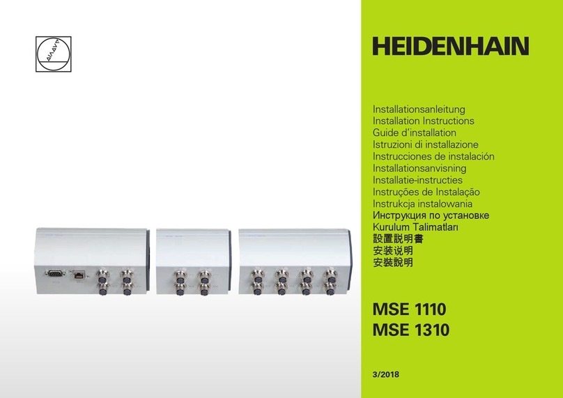 HEIDENHAIN MSE 1110 installation instructions