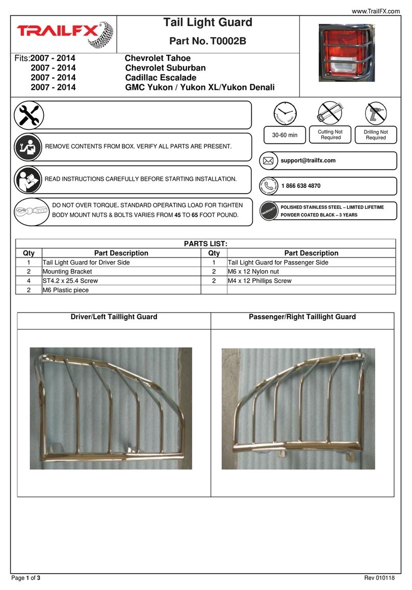 TrailFX T0002B User manual