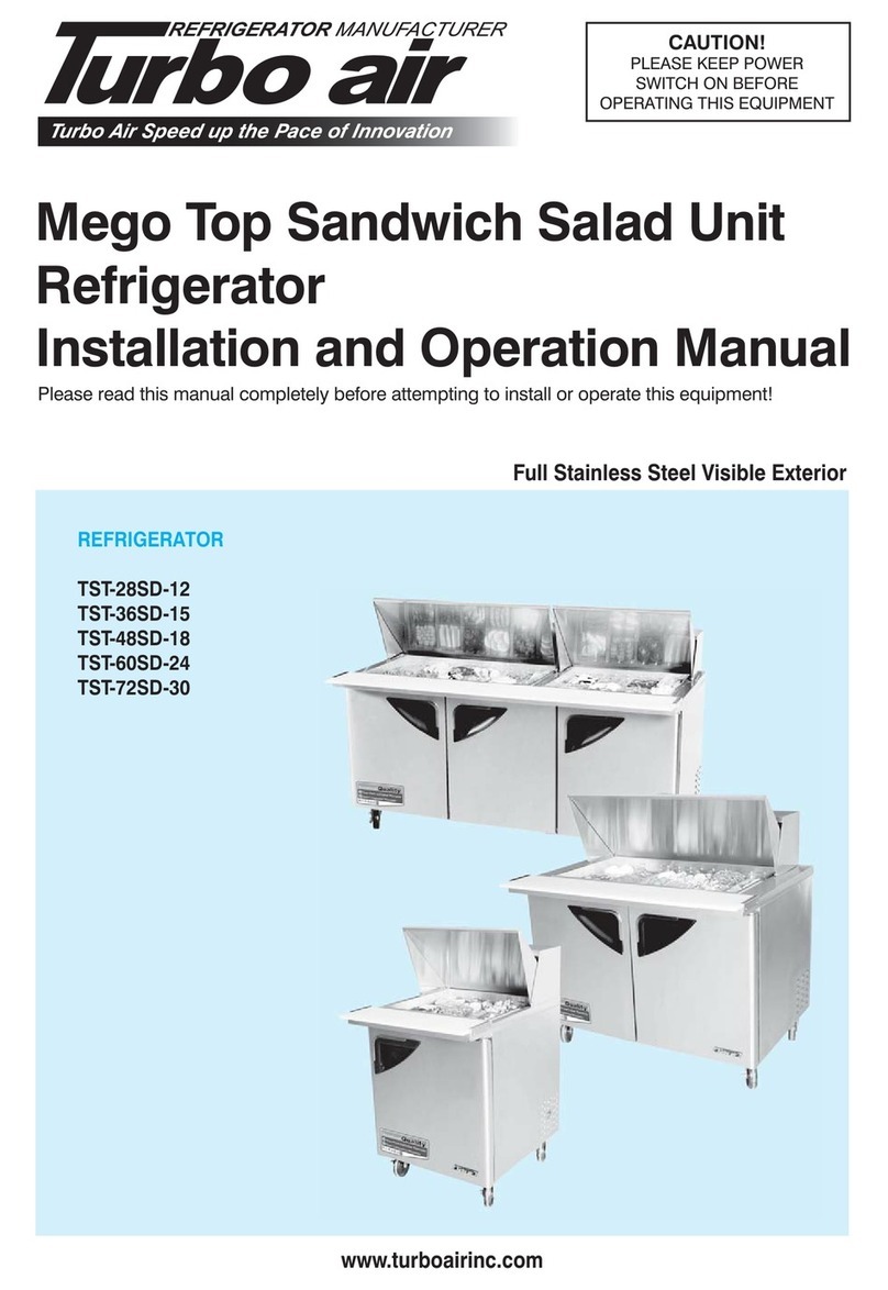 Turboair TST-36SD-15 User manual