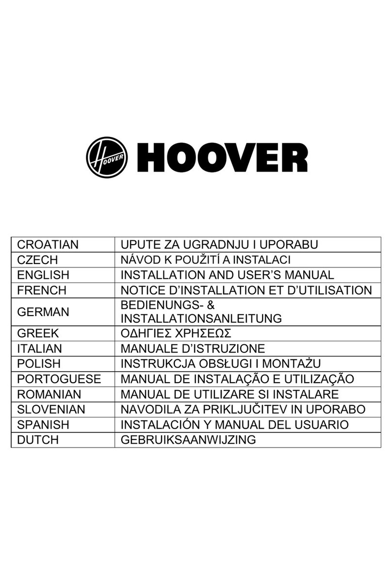 Hoover HCV61/2WA User manual