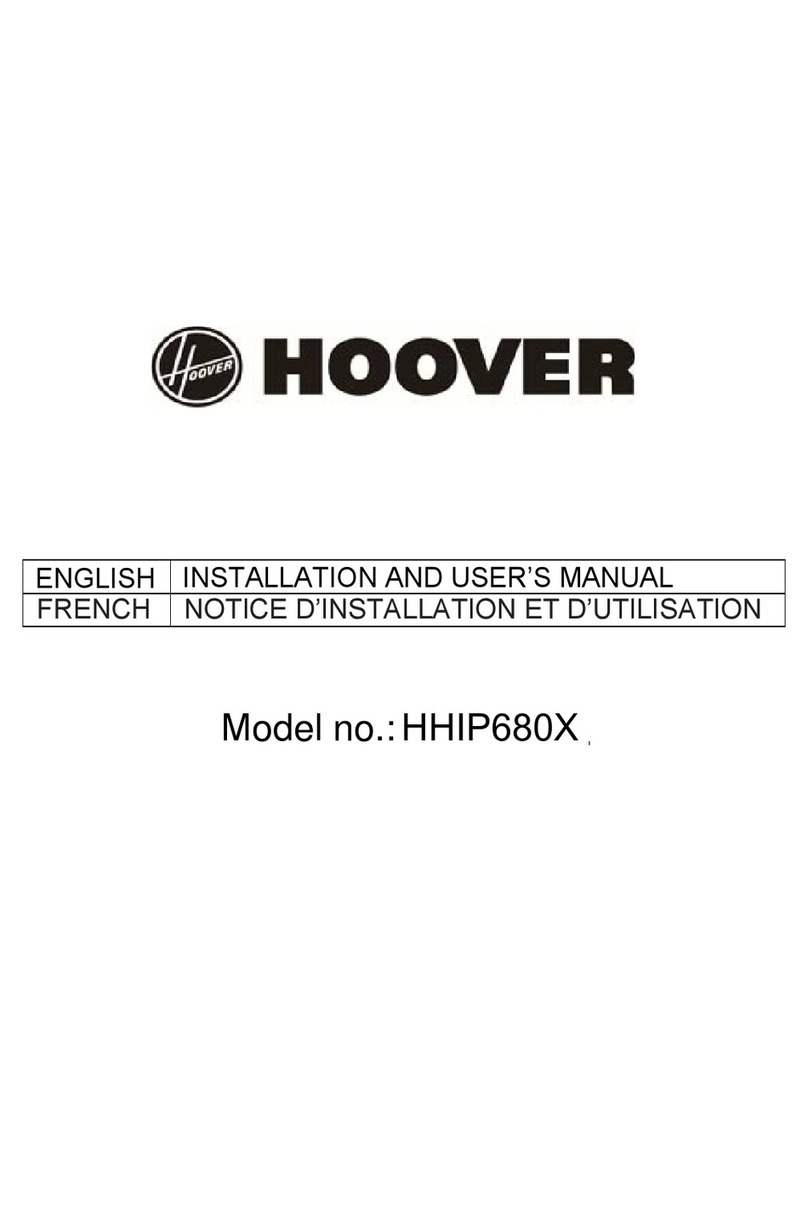 Hoover HHIP680X Installation and user manual