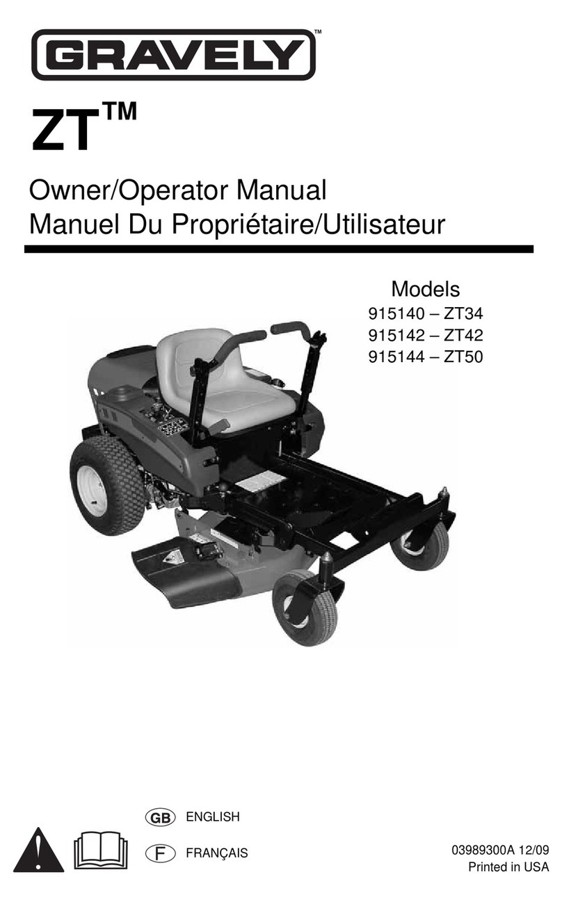 Gravely 915140 Owner's/operator's manual