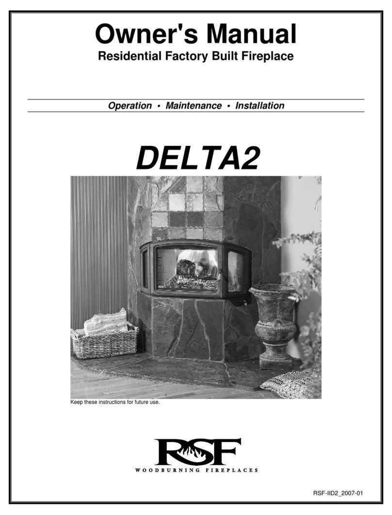 RSF Woodburning Fireplaces DELTA2 User manual RSF Woodburning Fireplaces DELTA2 User manual