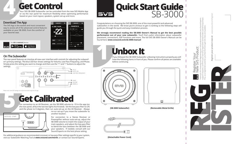 SVS SB-3000 User manual