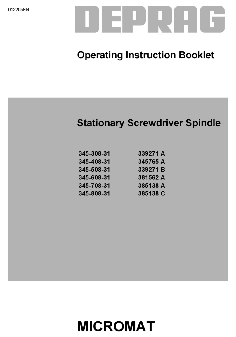 Deprag 339271 A Operating instruction booklet