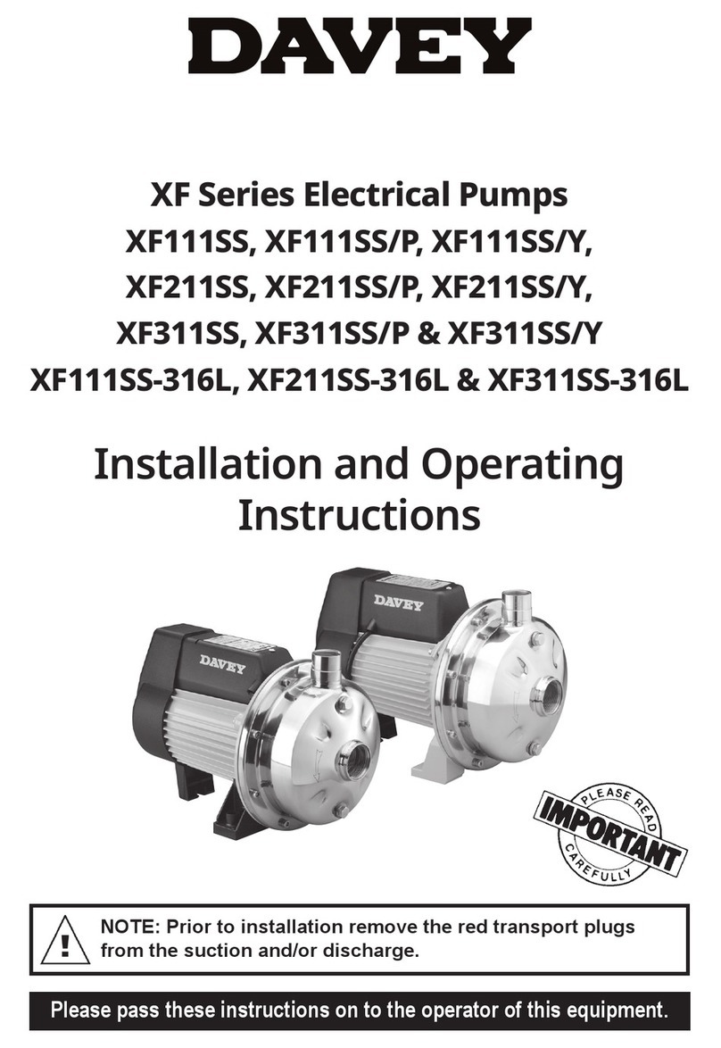 Davey XF111SS User manual Davey XF111SS User manual