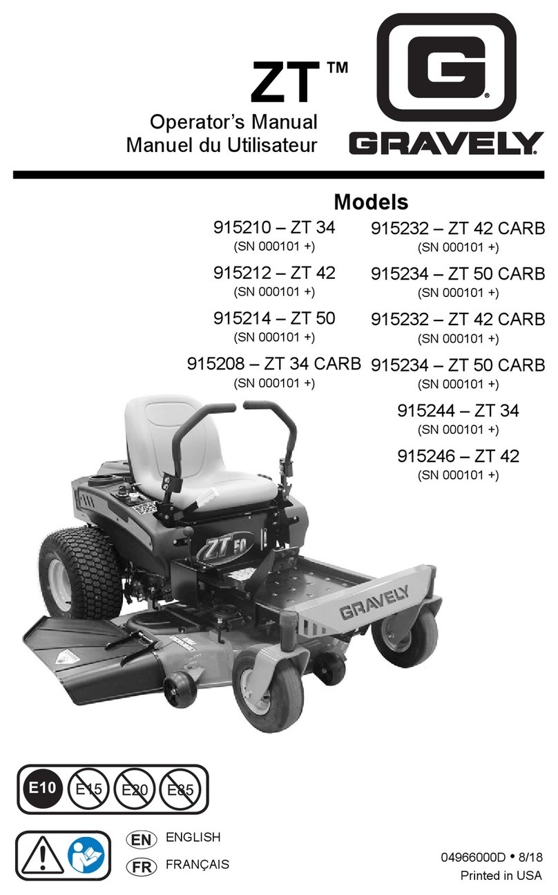 Gravely ZT 34 Operator's manual