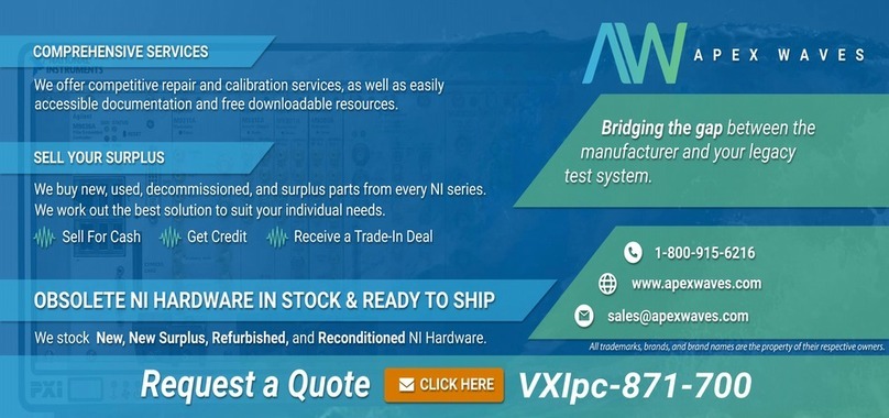 National Instruments VXIpc-871-700 user manual