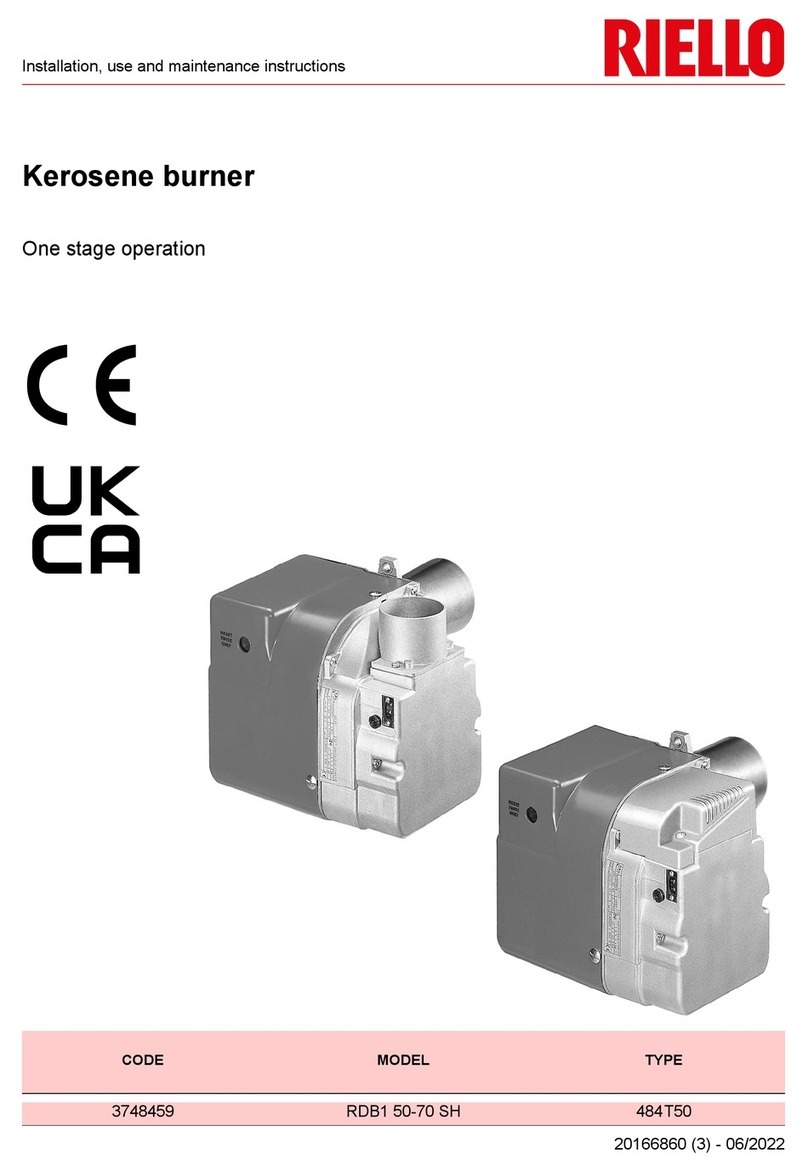 Riello RDB1 50-70 SH Installation, use and maintenance instructions