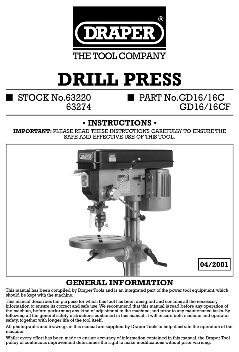 Draper 63220 instructions