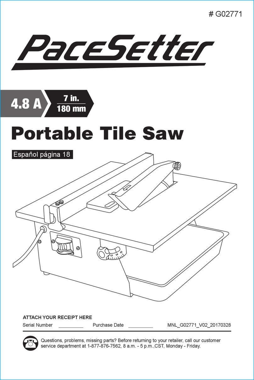 Pace Setter G02771 quick start guide