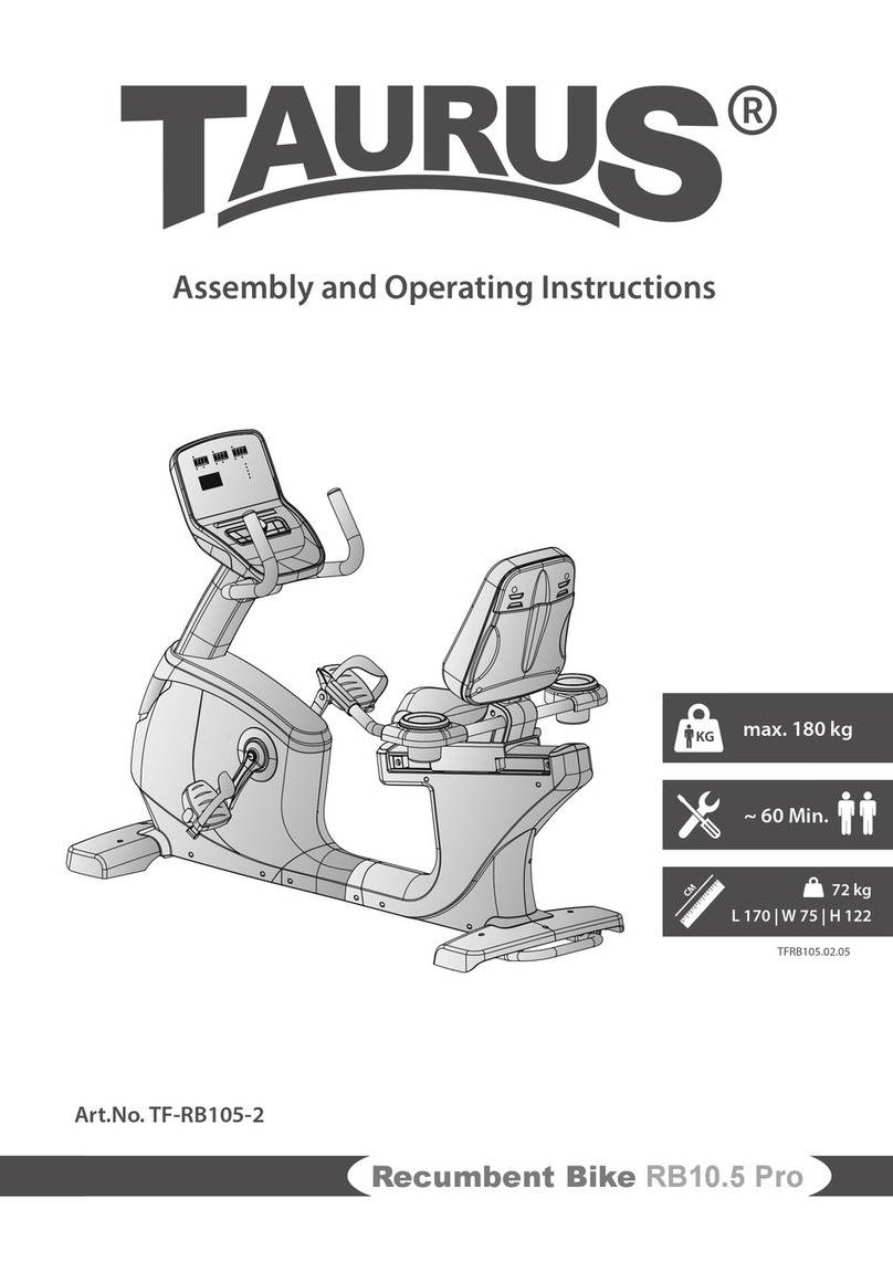 Taurus ergometer RB10.5 PRO User manual
