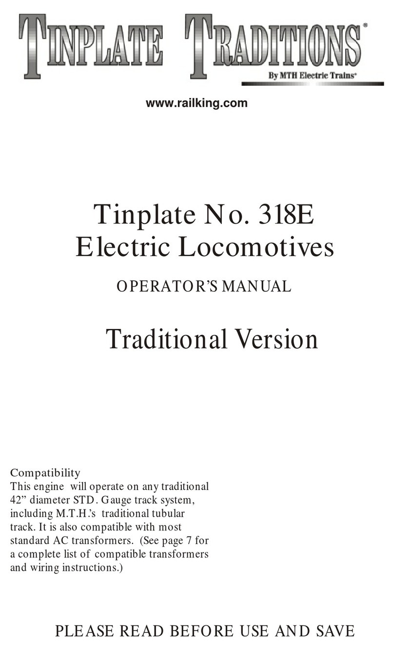 MTH Tinplate Traditions 318E Operator's manual MTH Tinplate Traditions 318E Operator's manual