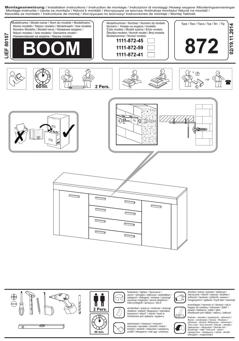 Trendteam BOOM 872 installation instructions Trendteam BOOM 872 installation instructions