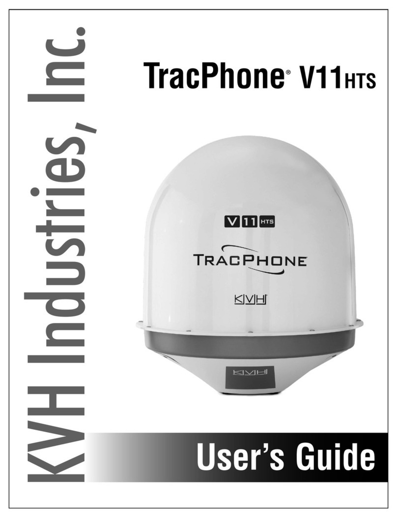 KVH Industries TracPhone V11 hts User manual KVH Industries TracPhone V11 hts User manual