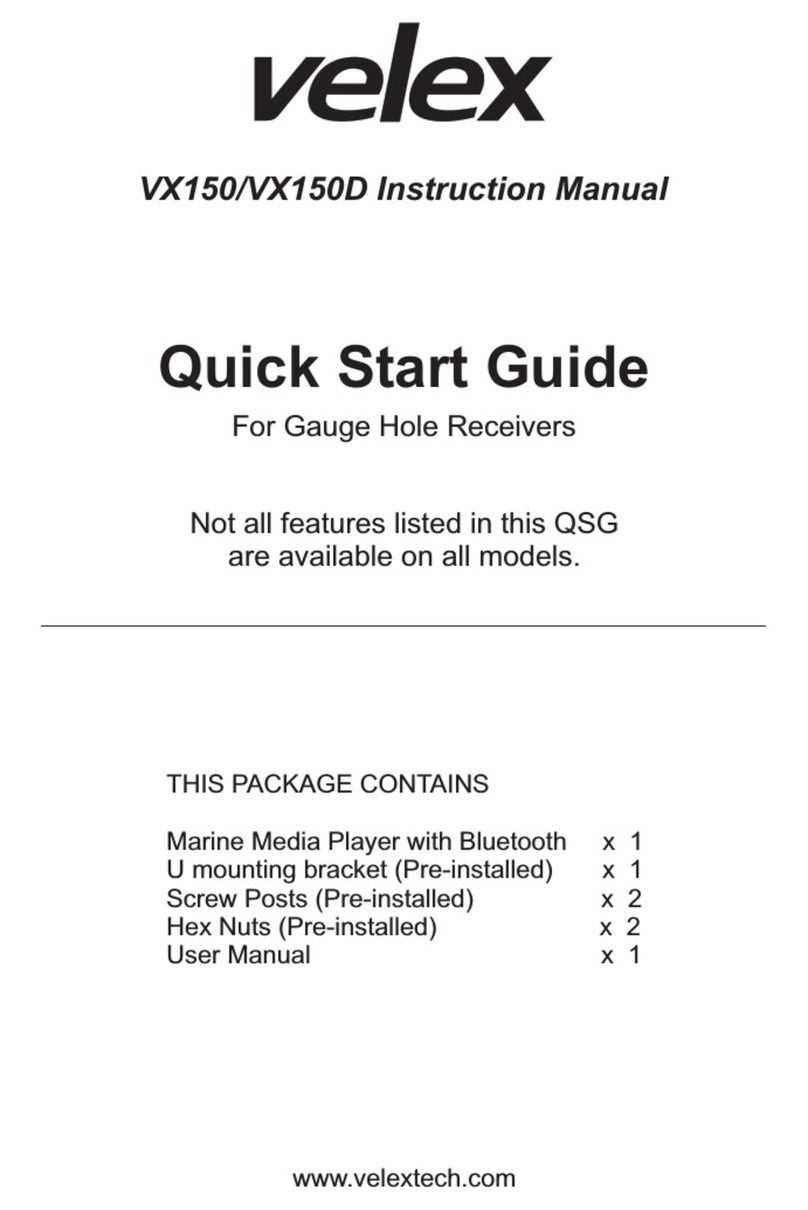 Velex VX150D instruction manual