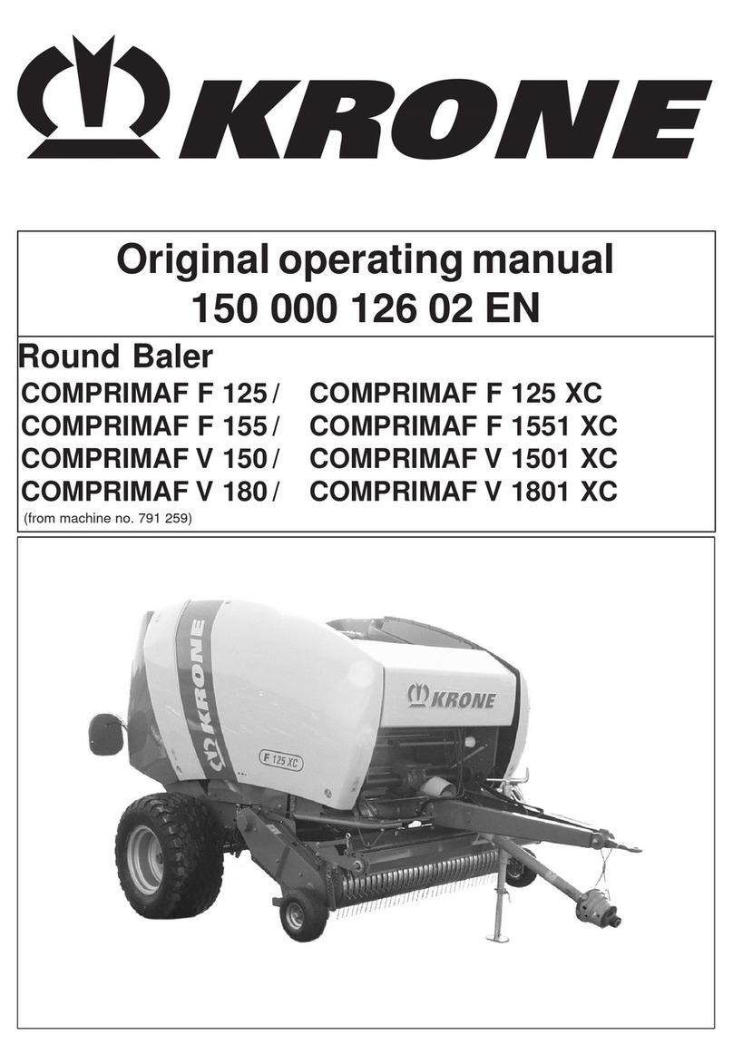 Krone COMPRIMAF F 125 Original operating manual Krone COMPRIMAF F 125 Original operating manual
