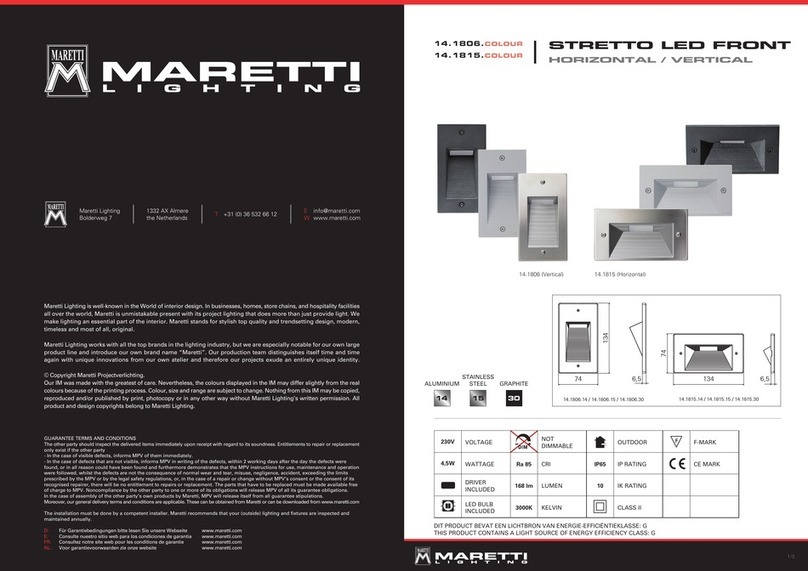 Maretti STRETTO 14.1806 Installation