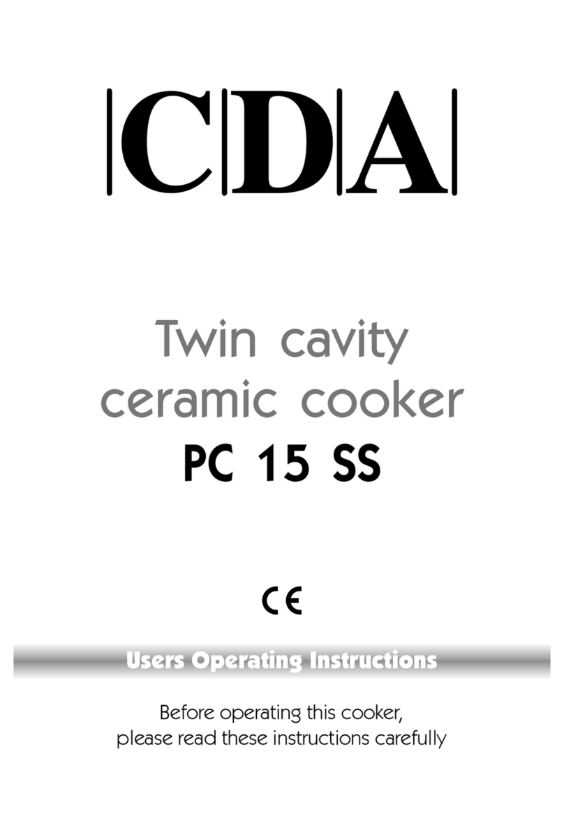CDA PC 15 SS Operation instructions