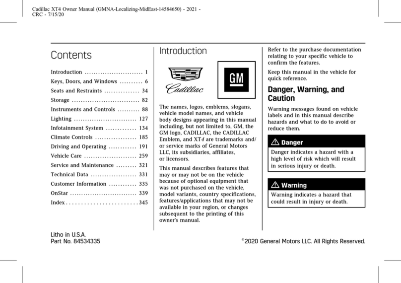 Cadillac CRC 2021 User manual