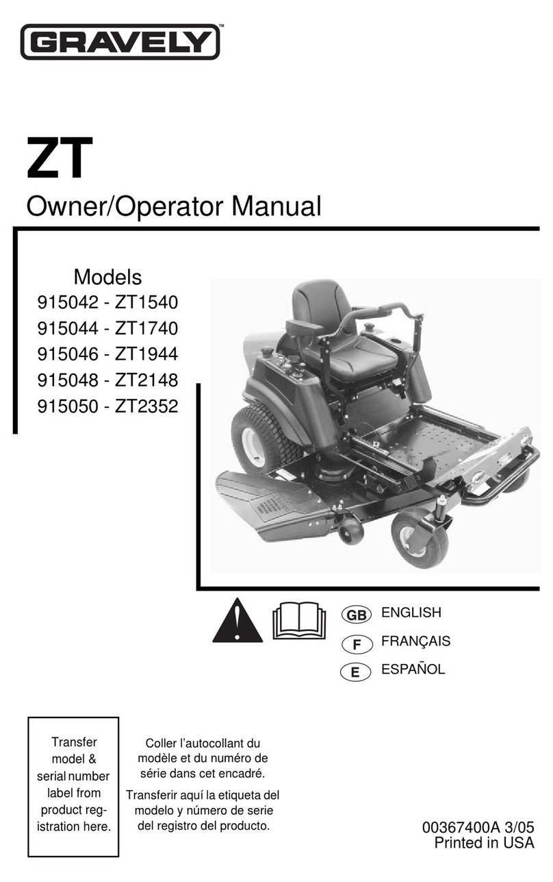 Gravely ZT Owner's/operator's manual
