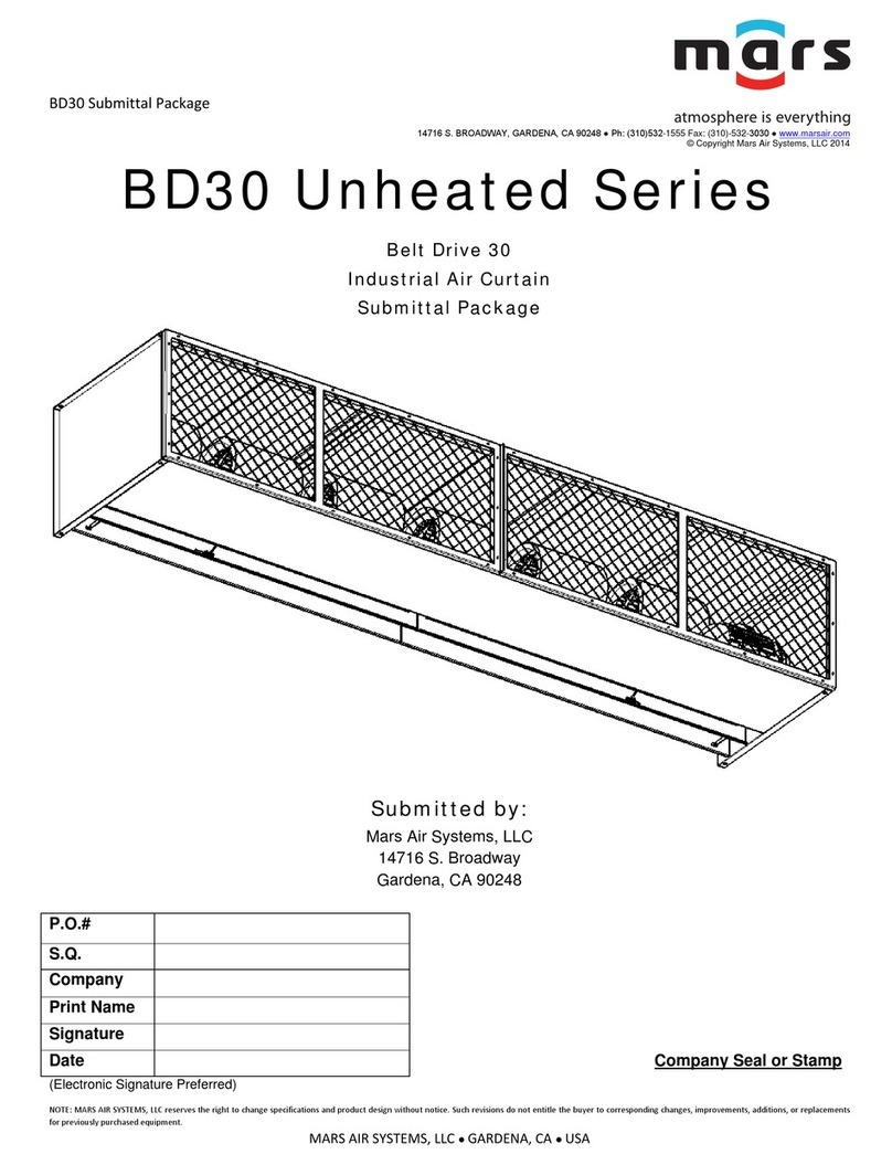 Mars Air Systems BD30 Unheated Series manual