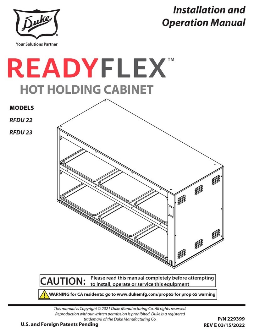 Duke READYFLEX RFDU 22 Installation and operation manual