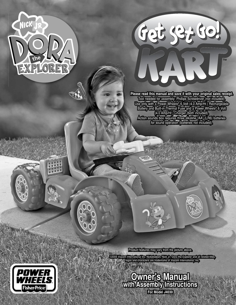 Fisher-Price POWER WHEELS DOTA the EXPLORER J4030 Datasheet