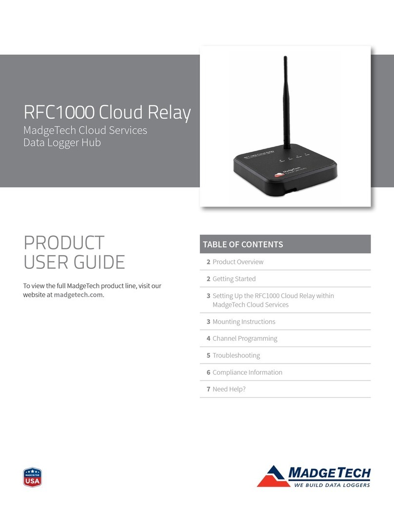 MadgeTech RFC1000 User manual