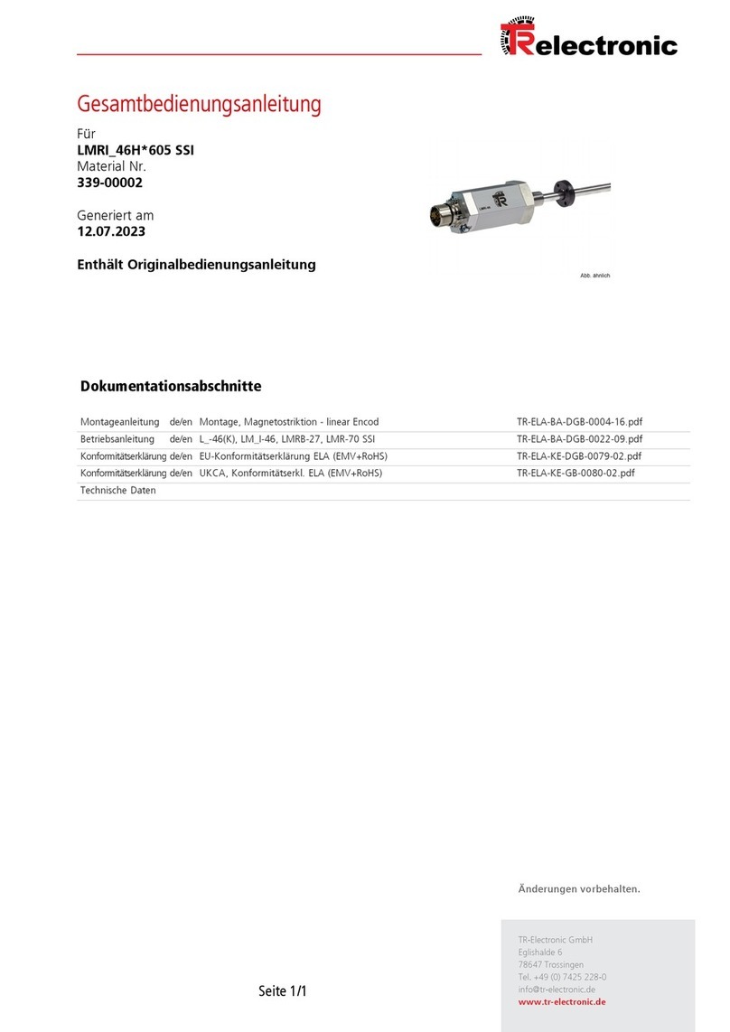 TR-Electronic LMRI-46H 605 SSI manual