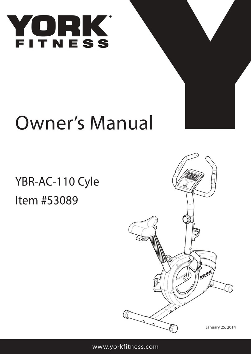 York Fitness YBR-AC-110 Cyle owner's manual