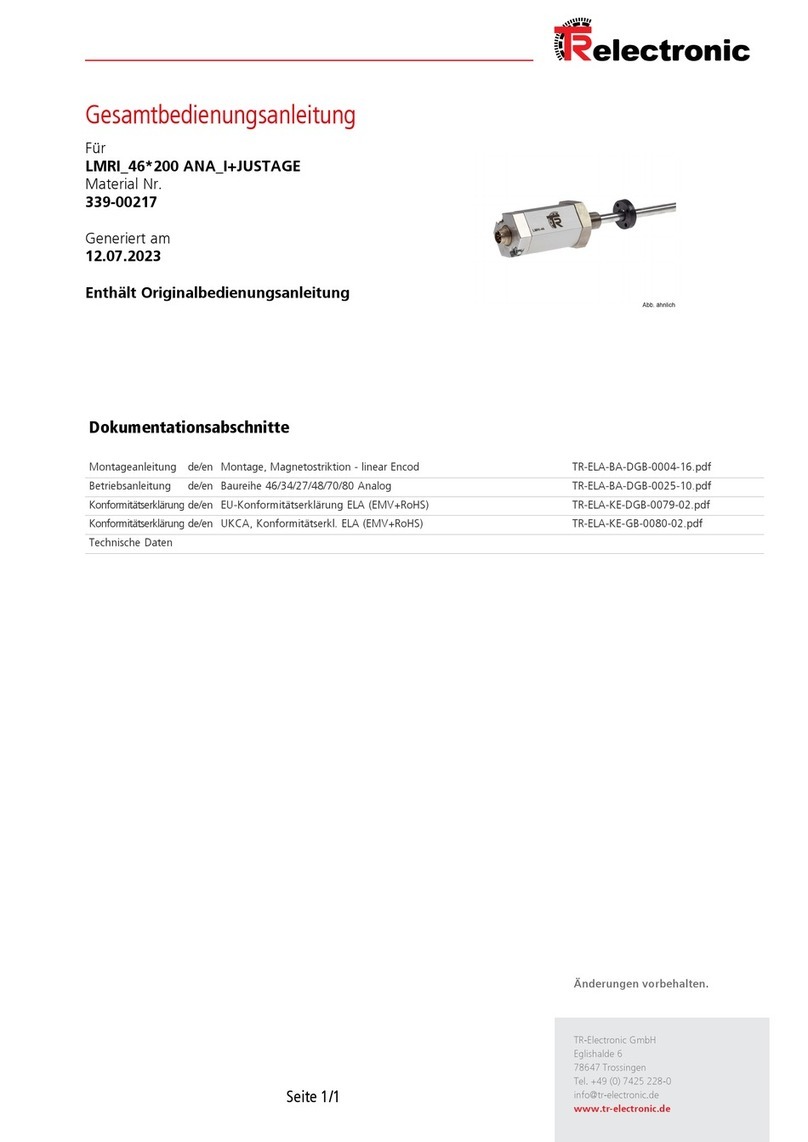 TR-Electronic LMRI-46 200 ANA-I+JUSTAGE User manual