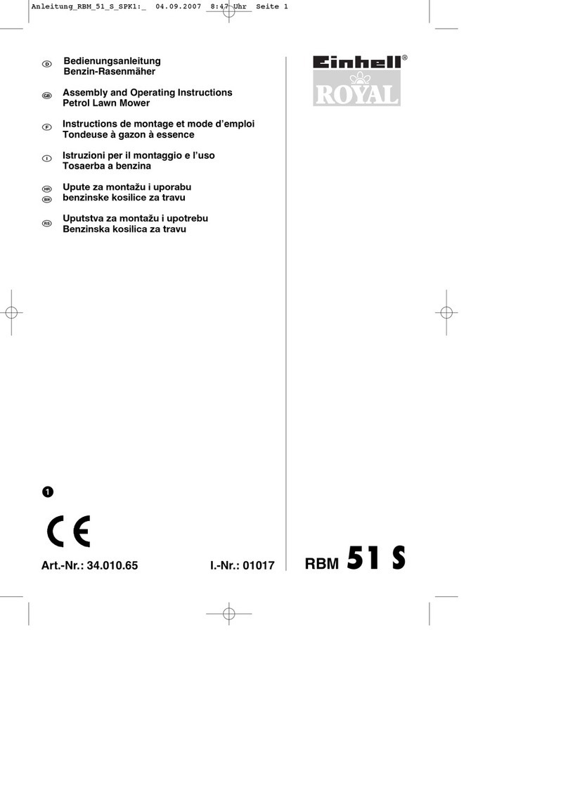 Einhell Royal RBM 51 S User manual Einhell Royal RBM 51 S User manual