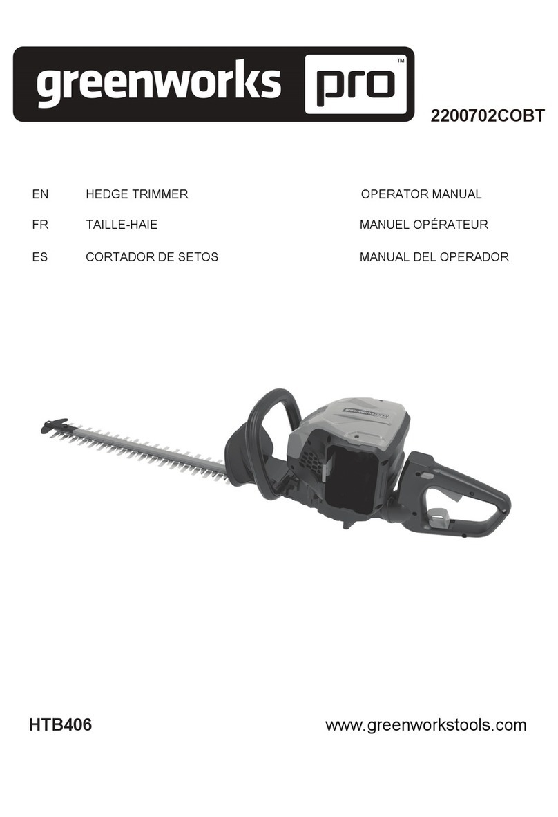 GreenWorks Pro 2200702COBT Operator's manual