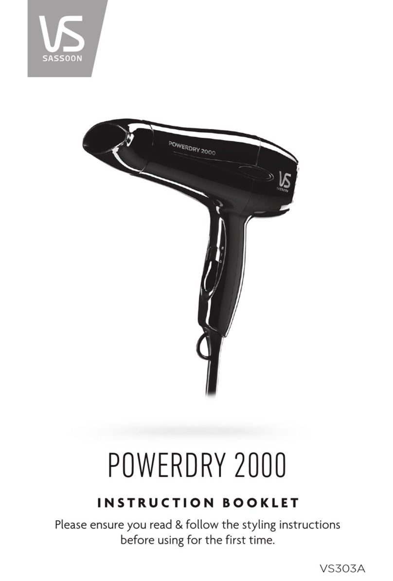 VS Sassoon VS303A User manual
