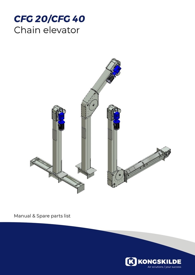 Kongskilde CFG 20 Instruction manual / spare parts list