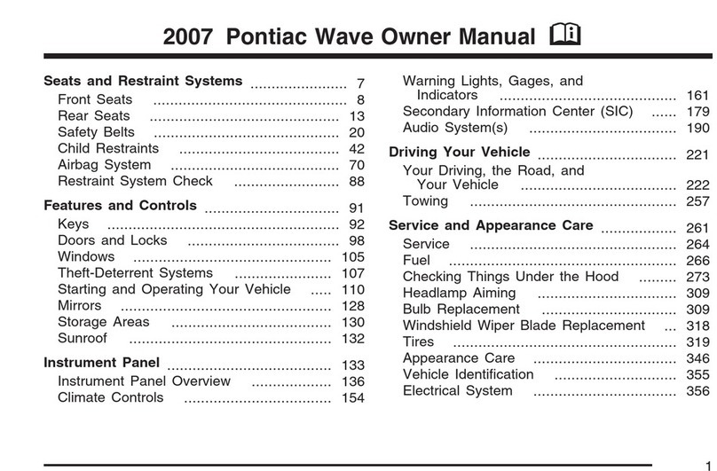 Chevrolet Pontiac Wave 2007 User manual
