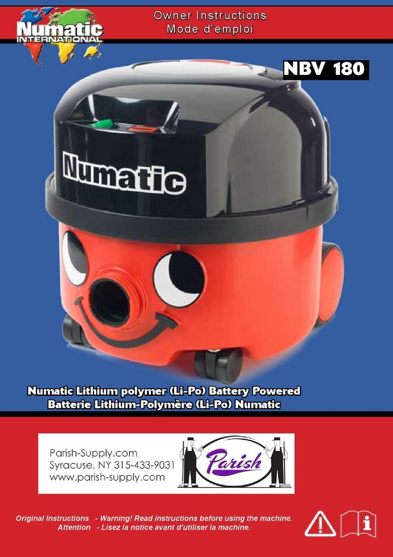 Numatic NBV 180 User manual