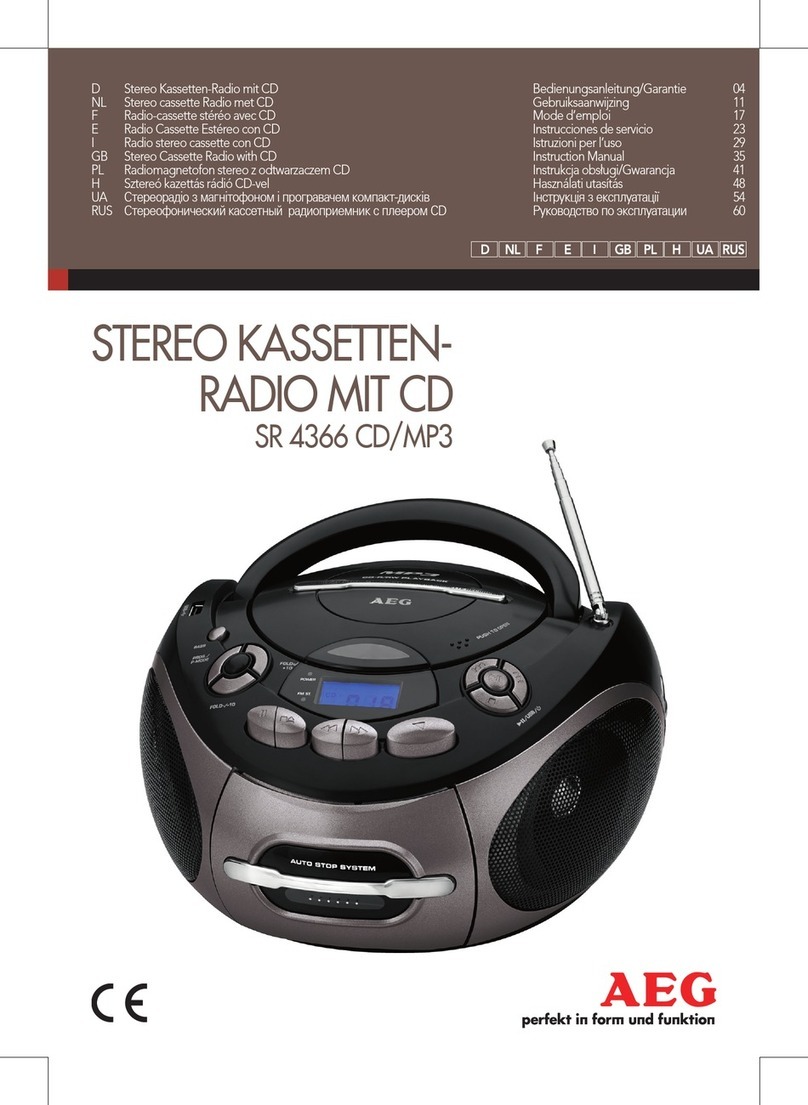 AEG SR 4366 User manual