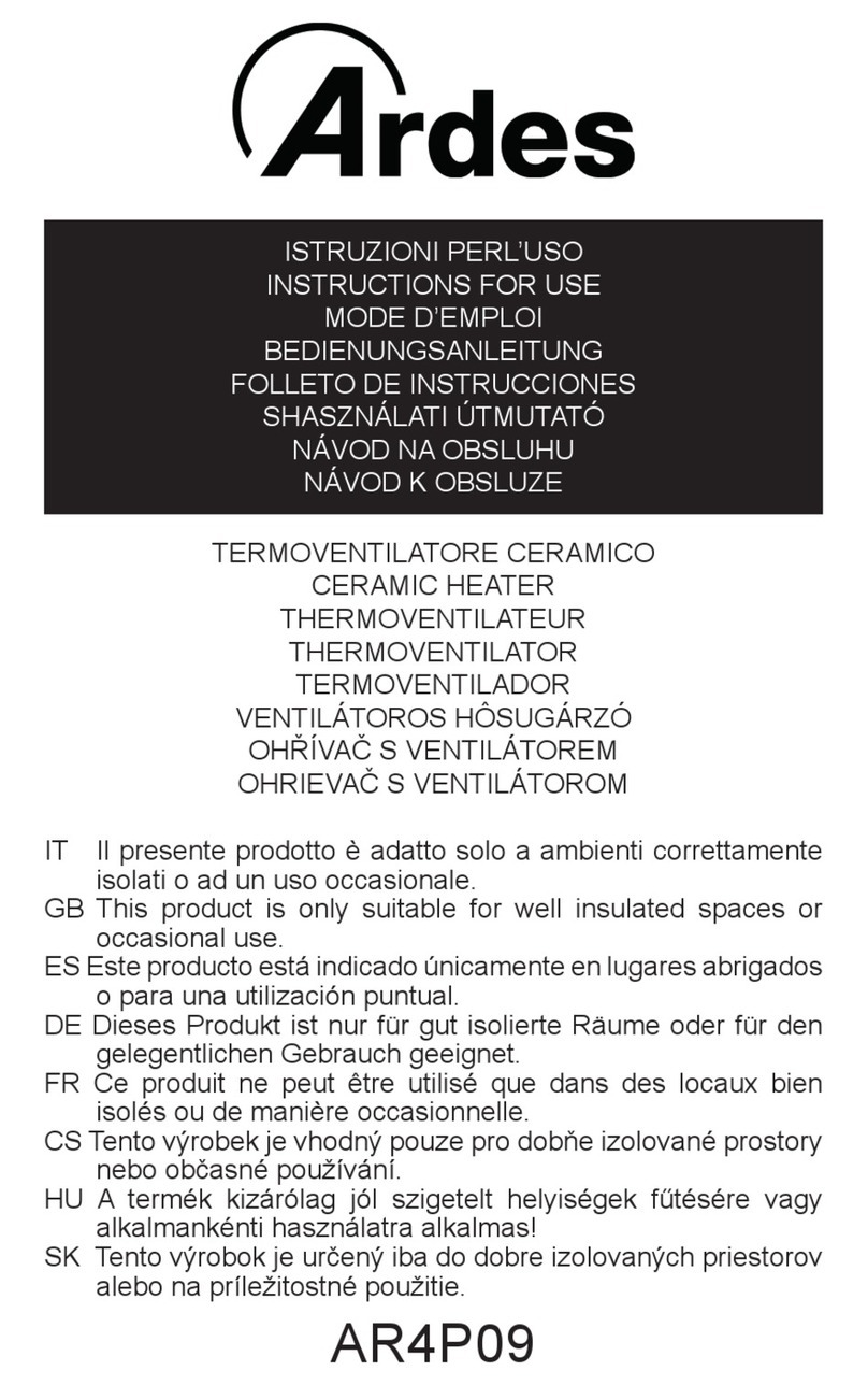 ARDES AR4P09 Instructions for use