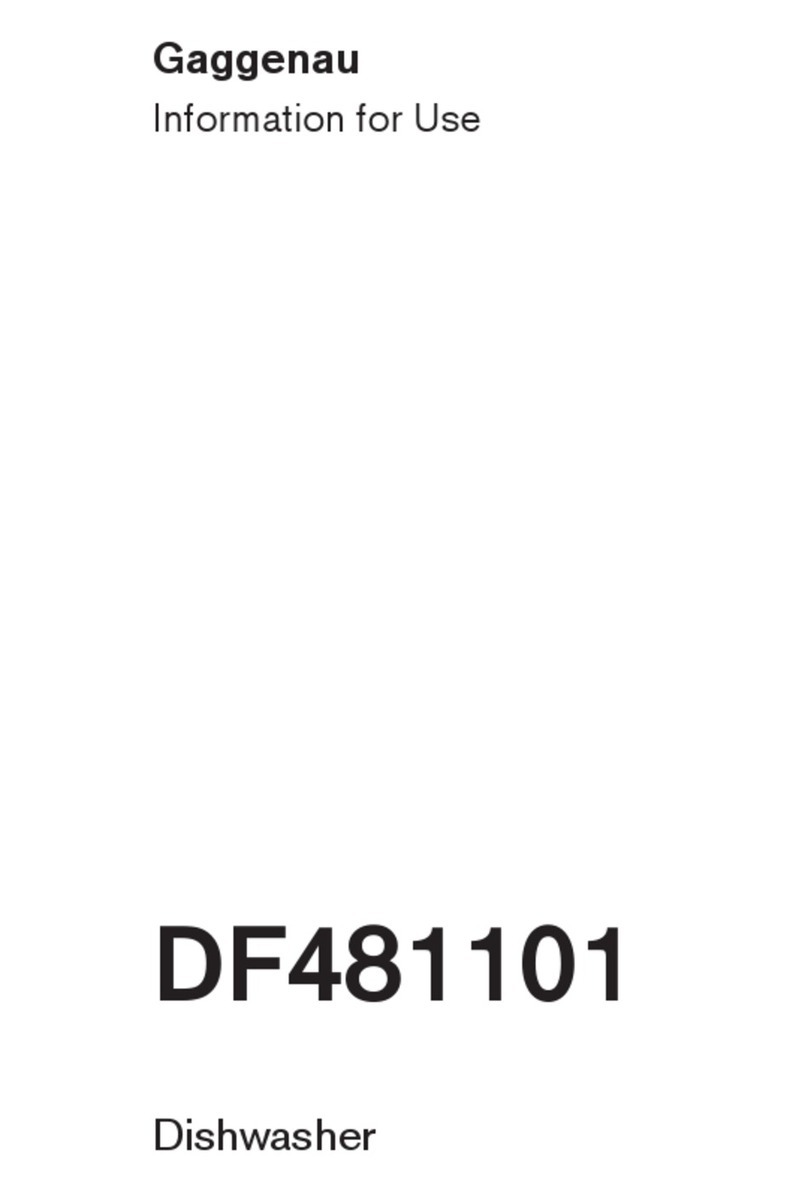 Gaggenau DF481101 INFORMATION FOR USE
