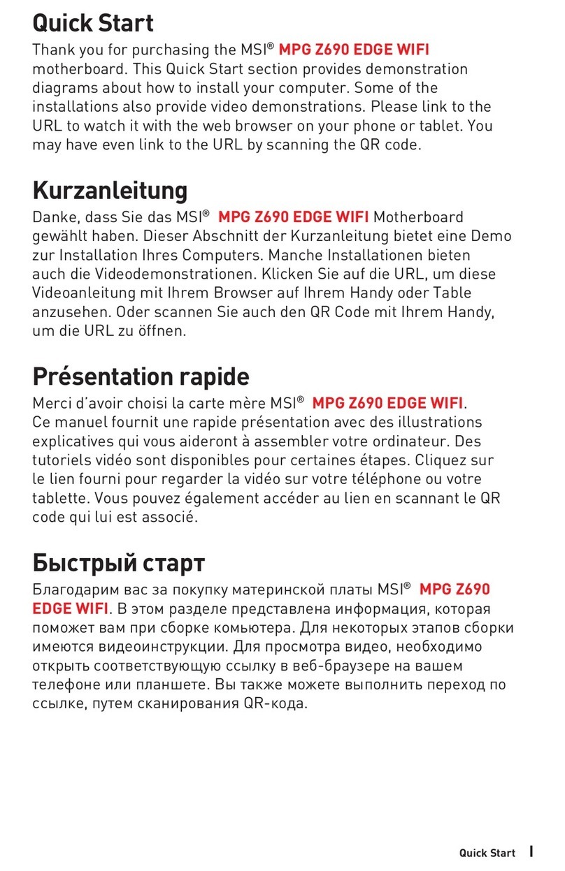 MSI MPG Z690 EDGE User manual