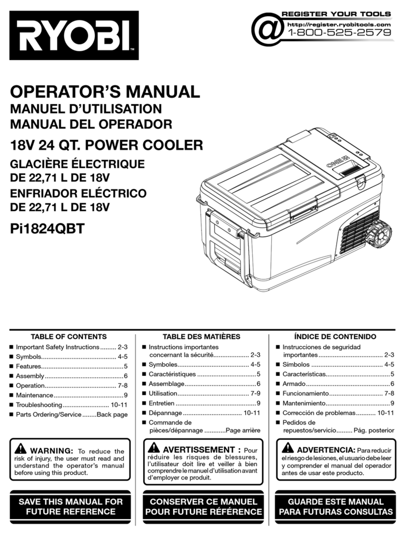 Ryobi Pi1824QBT Operator's manual